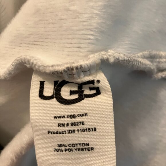 UGG Funnel Neck Pullover Sweatshirt – Gray Heather – Size L – Oversized Cozy - Picture 2 of 4